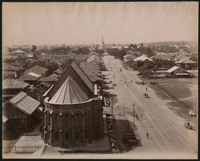View of Rangoon, Burma by Philip Adolphe Klier